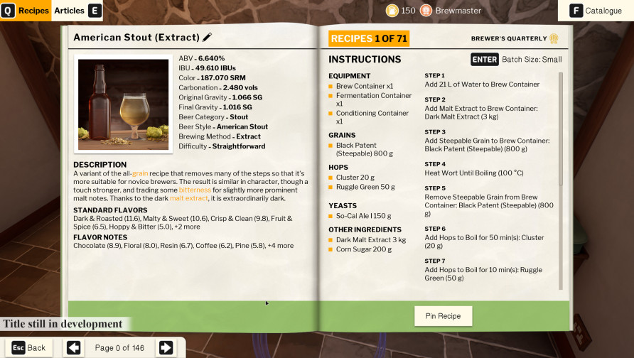 Brewmaster: Beer Brewing Simulator